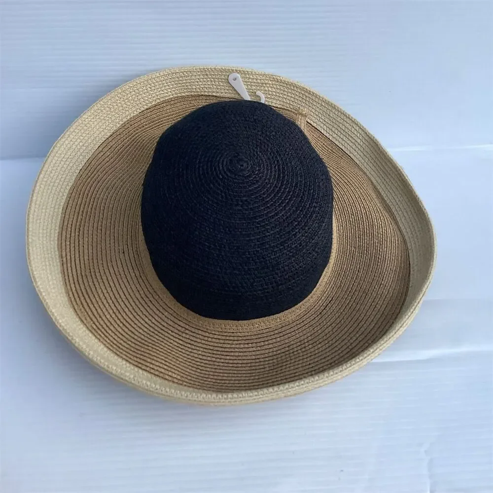 Columbia Women's Wide Brim‎ Straw Hat Multicolor Sun Protection Casual